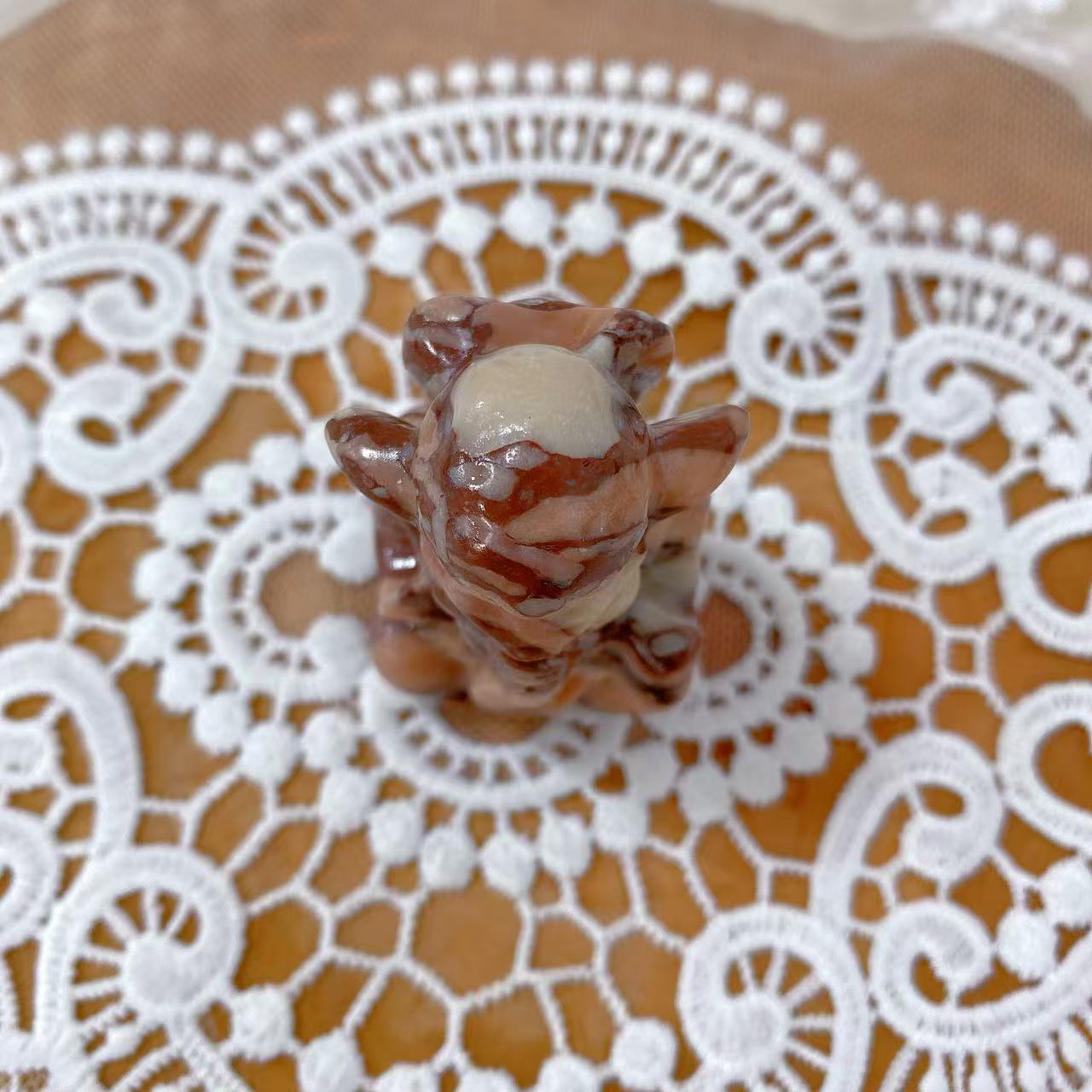 Purple Zebra Jasper Ganesha Carving