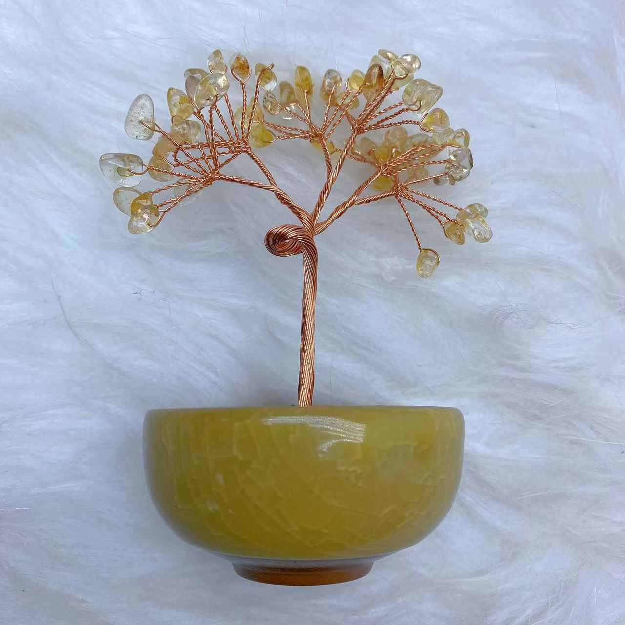 Citrine Money Tree with Bowl Base
