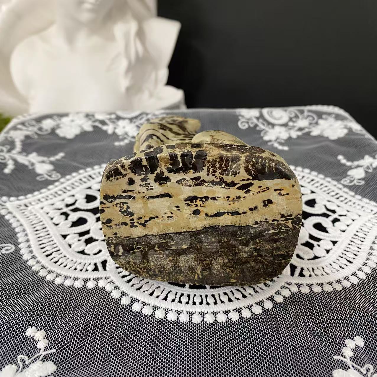 Picture Jasper Wolf Carving