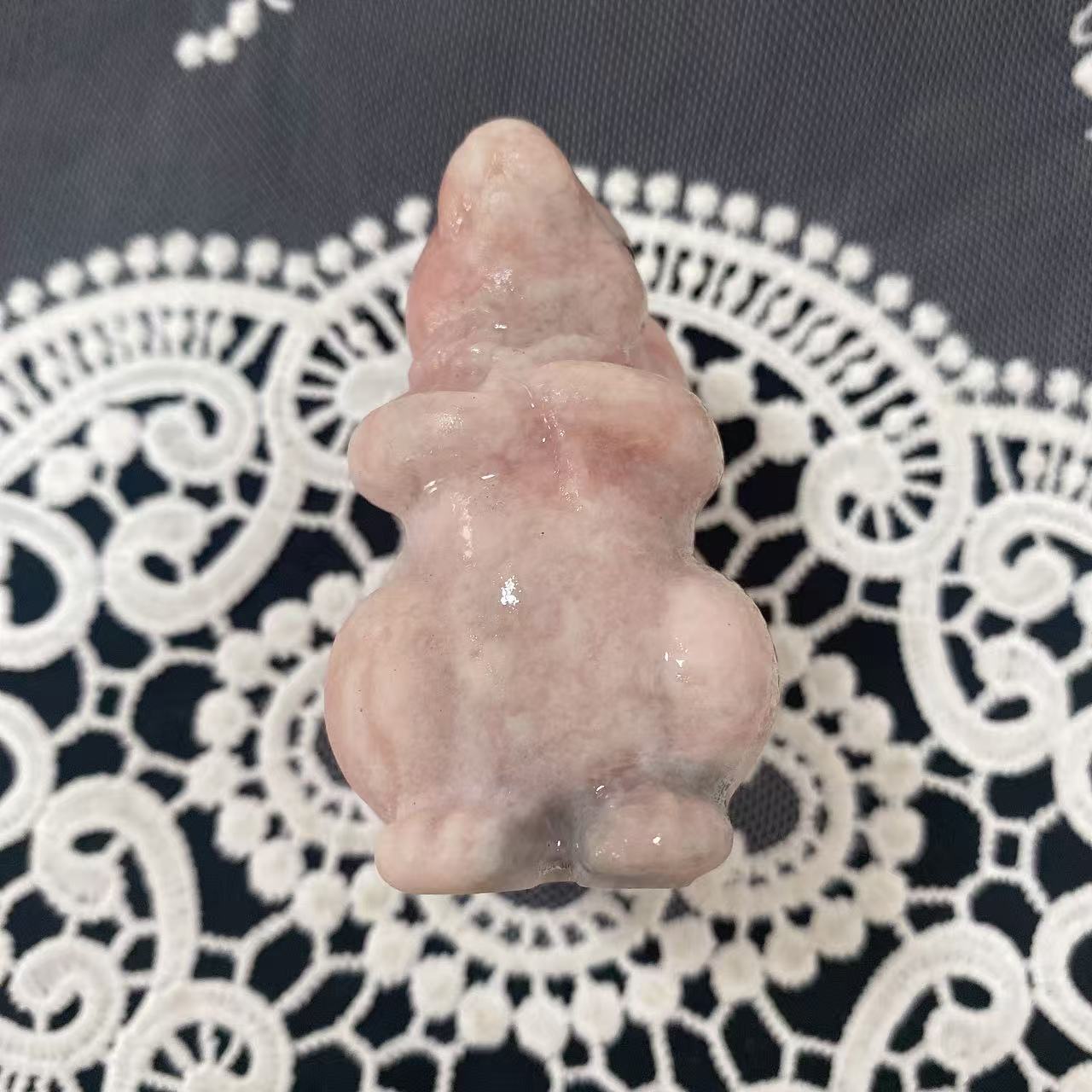 Pink Opal Mice Carving