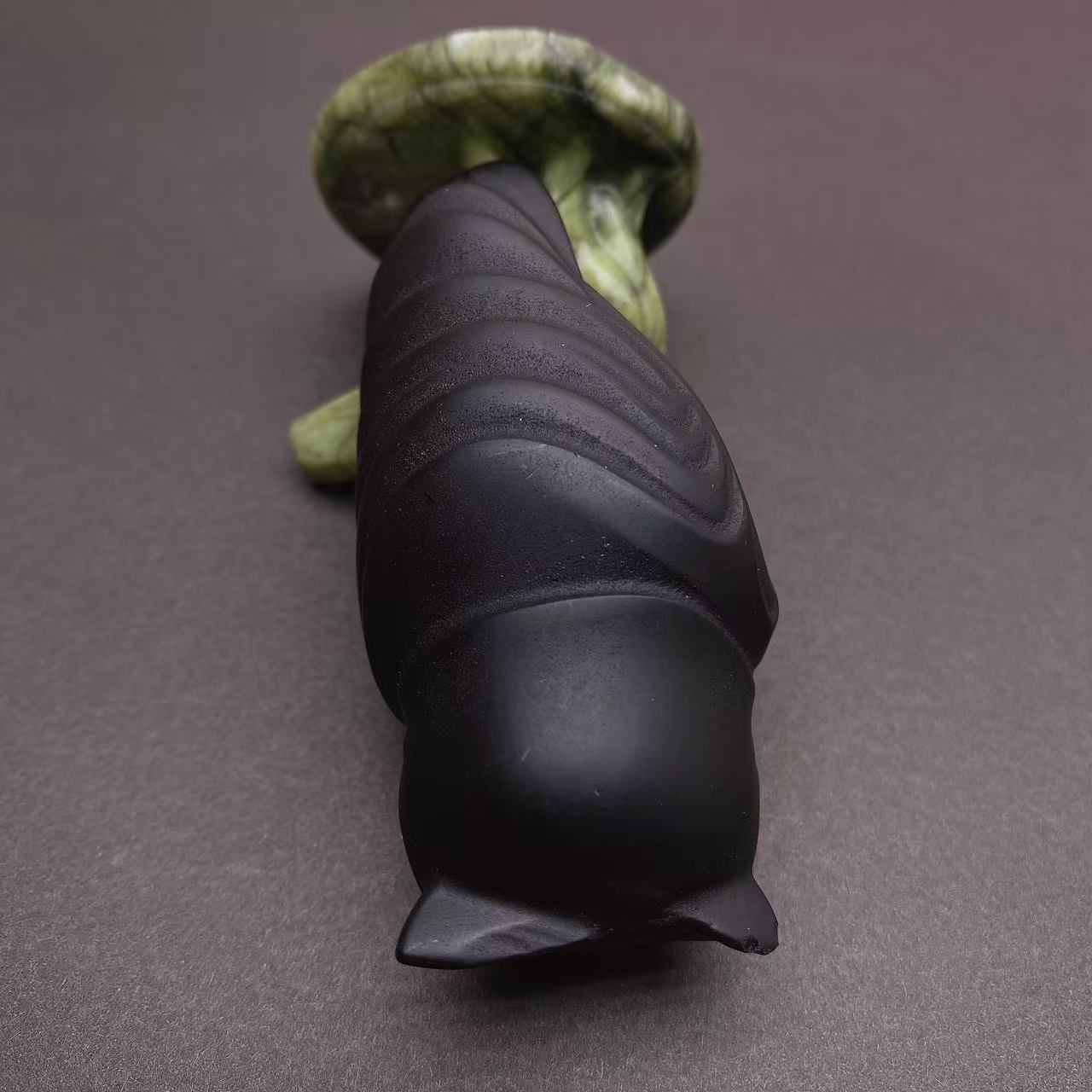 Black Obsidian Owl Carving