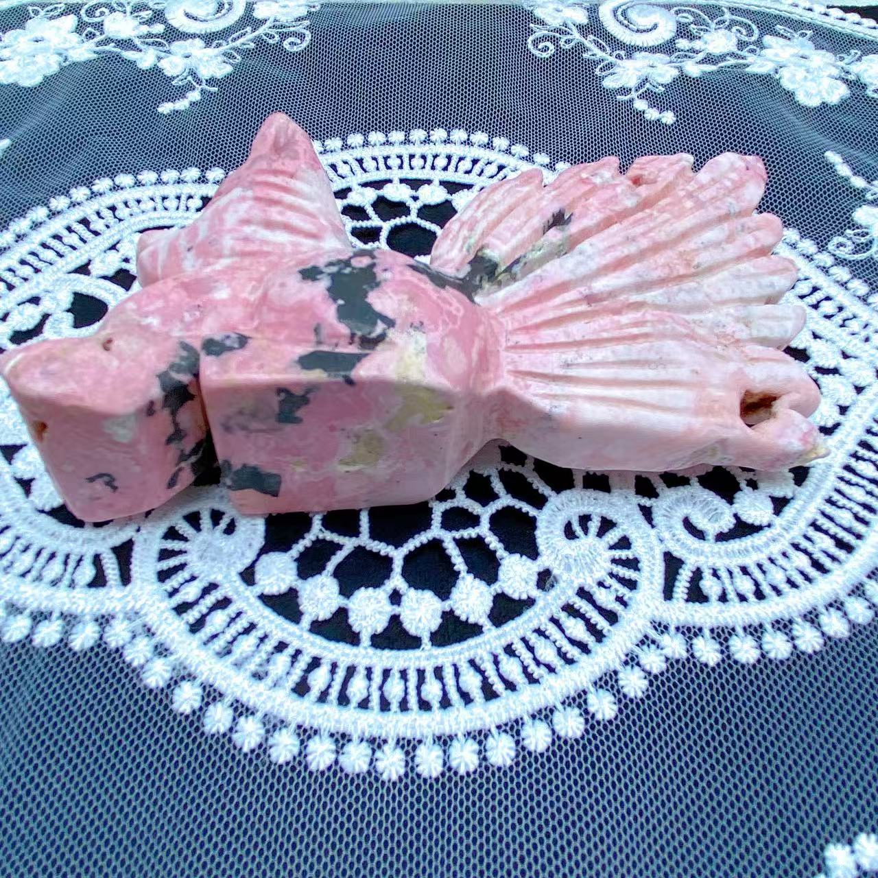 Peru Rhodonite Nine-Tailed Fox