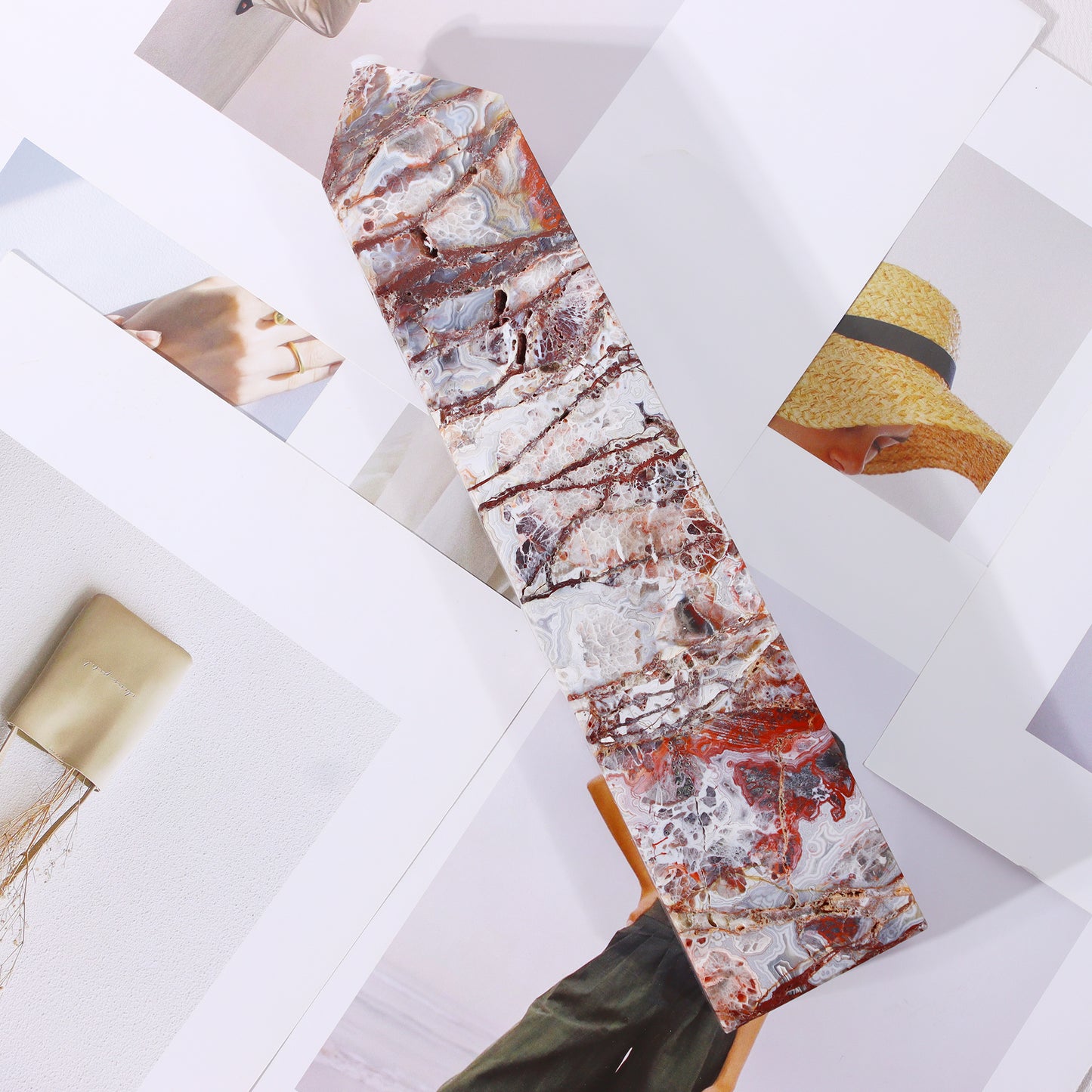 Mexican Lace Agate Tower
