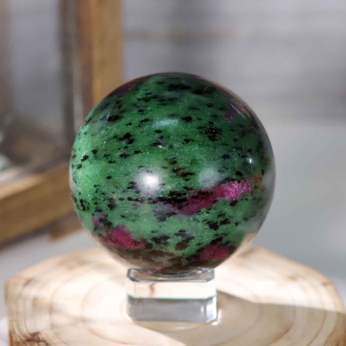 Ruby Zoisite Sphere