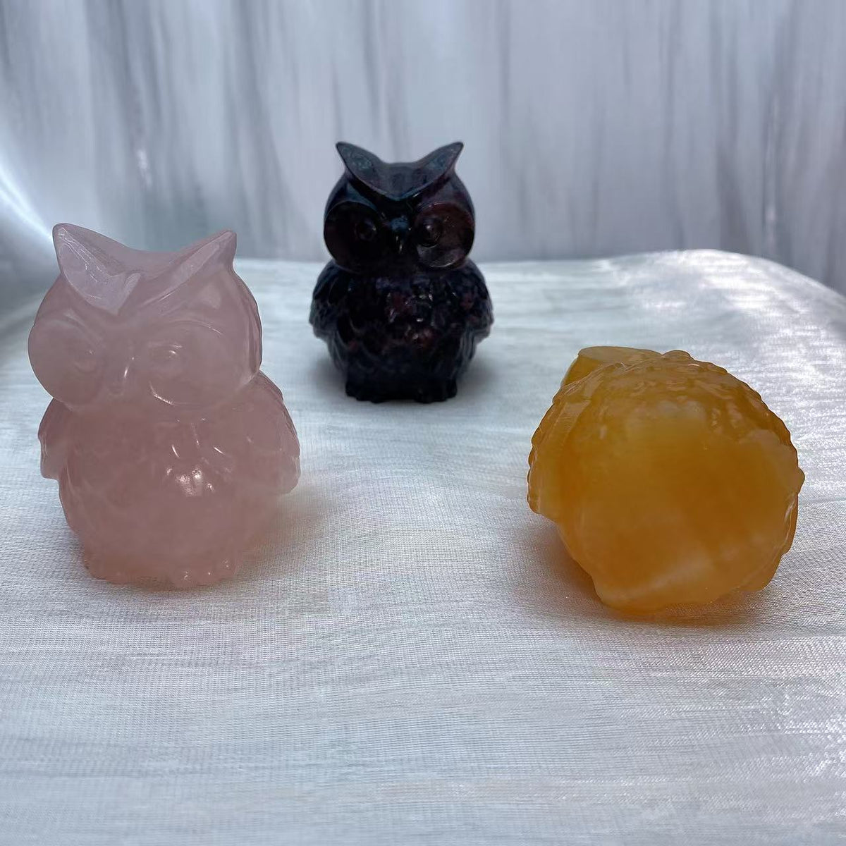 Owl Crystal Carving