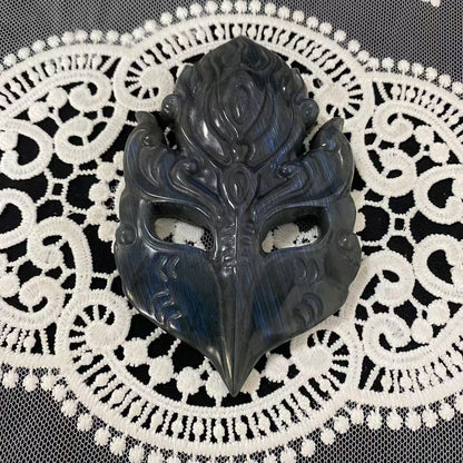 Labradorite Masquerade Mask Carving