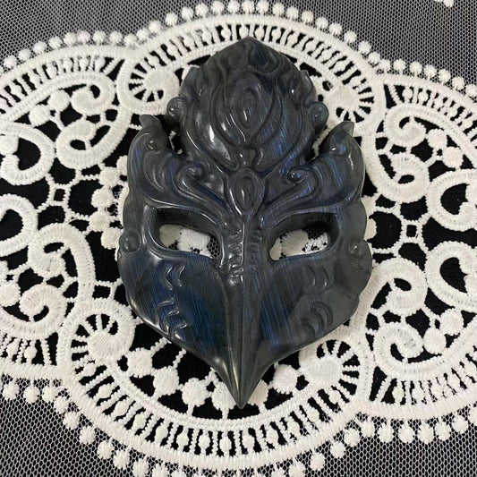 Labradorite Masquerade Mask Carving