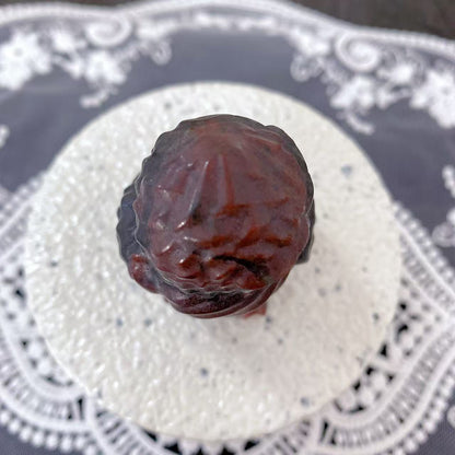 Garnet Owl Carving