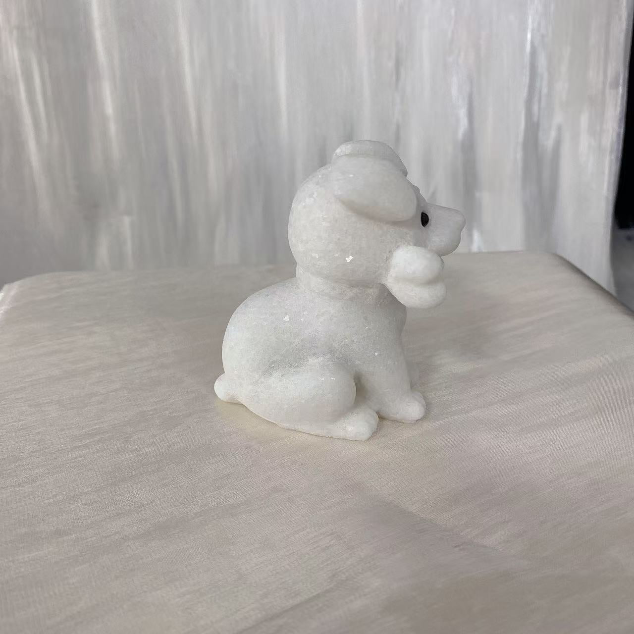 White Jade Dog Carving