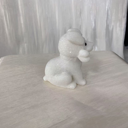 White Jade Dog Carving
