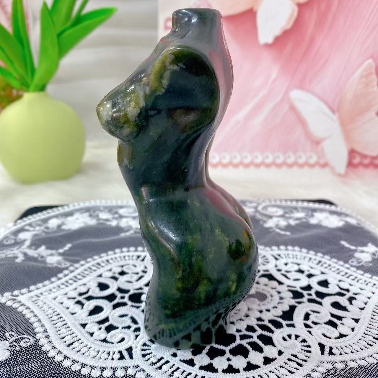 Serptentine Jade Female Figure