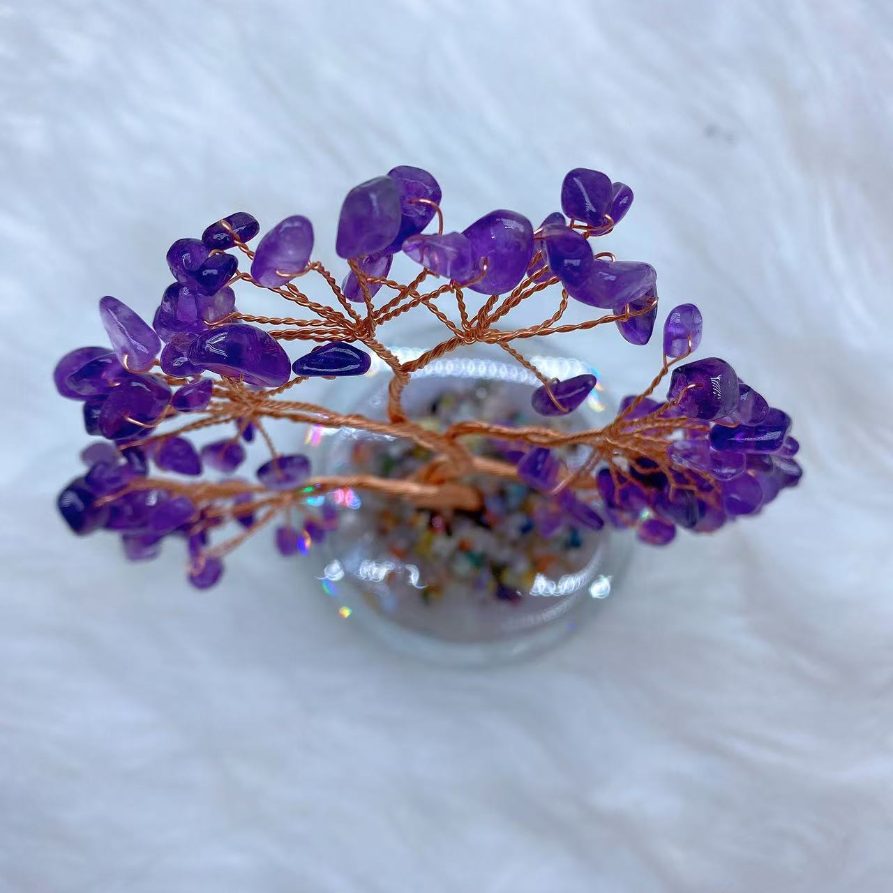 Amethyst Money Tree with Agate Base
