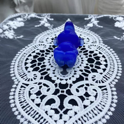 Blue Opalite Smurf Carving