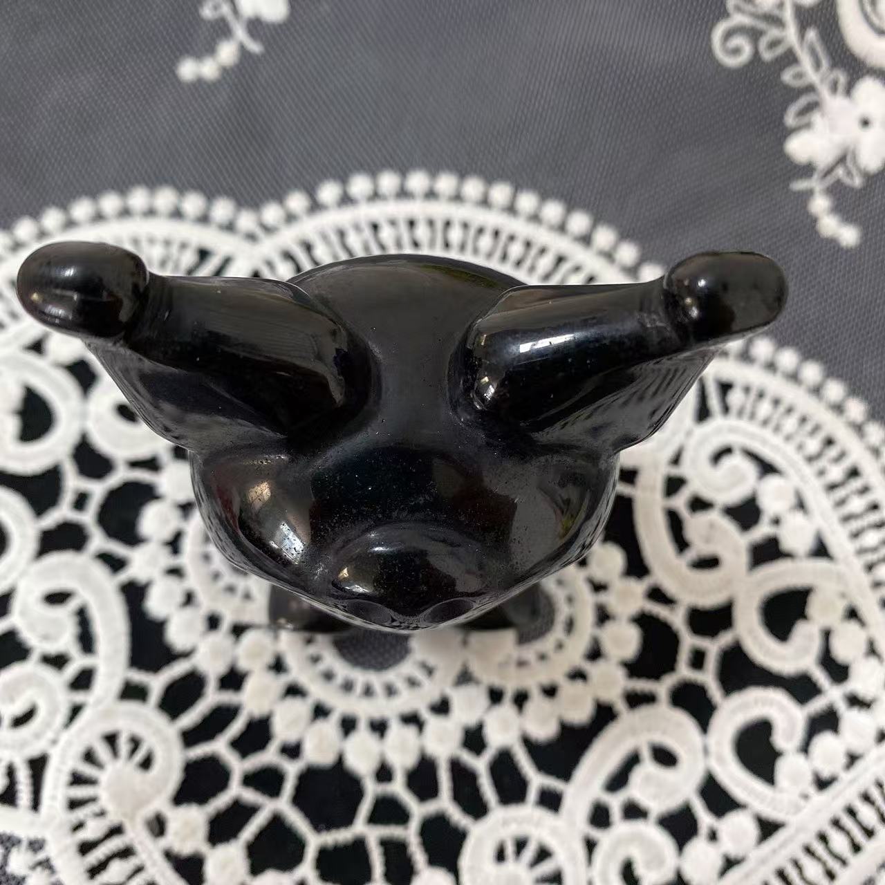 Black Obsidian Kuromi Carving