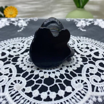 Obsidian Toothless Carving
