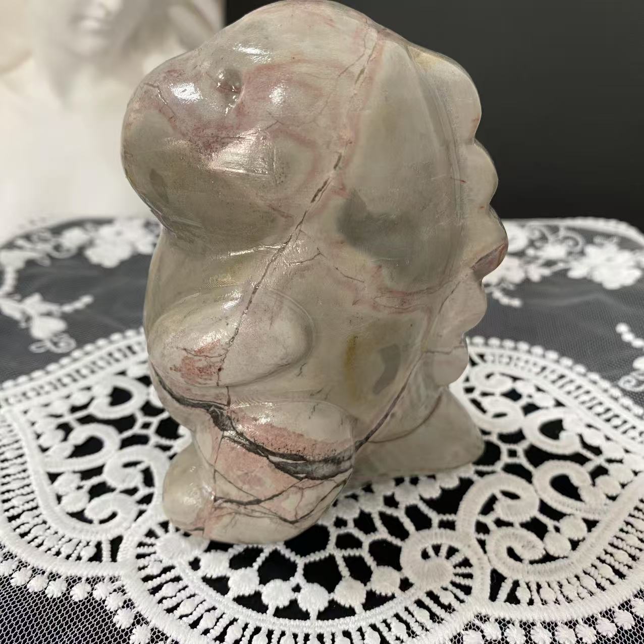 Picture Jasper Baby Dragon Carving