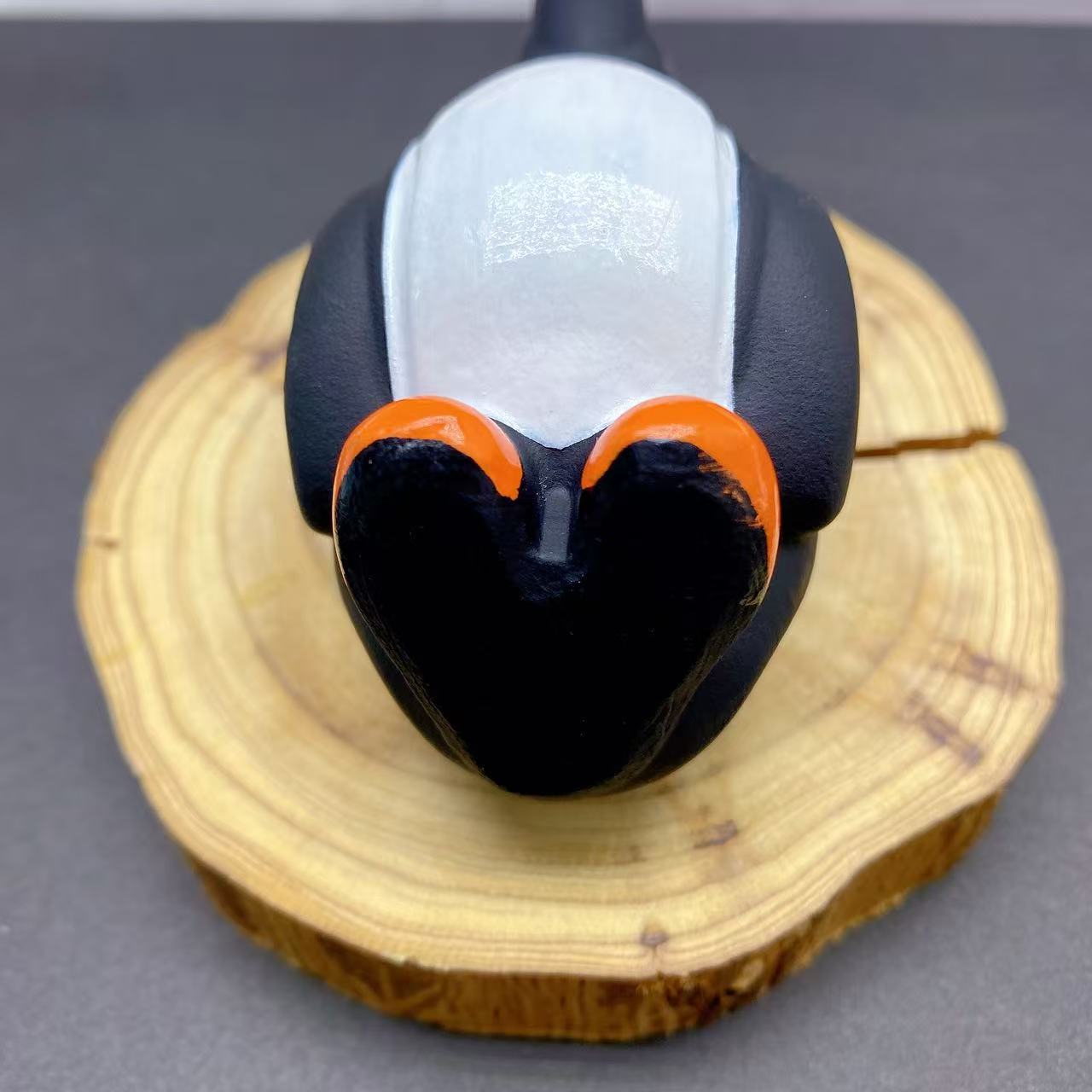 Obsidian Penguin Carving