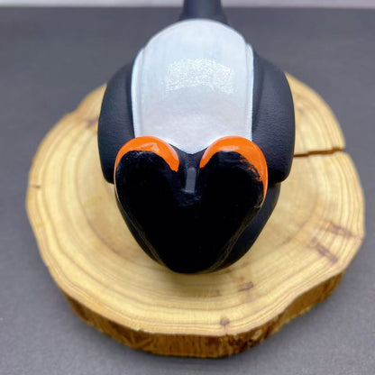 Obsidian Penguin Carving