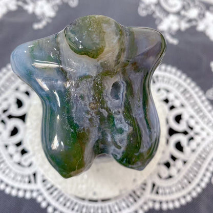 Moss Agate Female body Carving