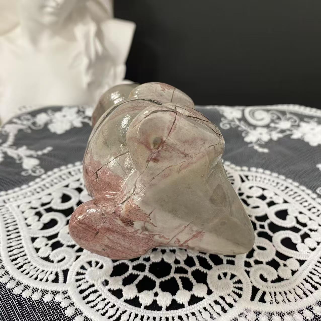 Picture Jasper Baby Dragon Carving