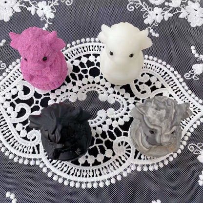 Crystal Basket Cow Carving
