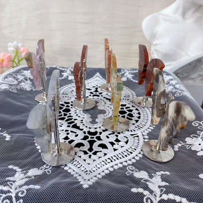 Crystal Standing Butterfly Carving