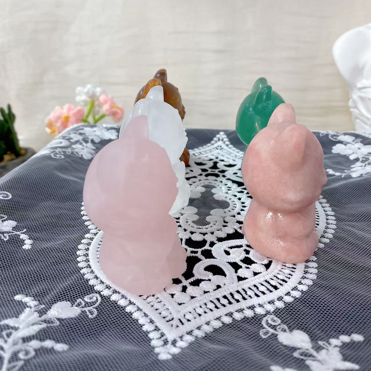 Crystal Cat Carving
