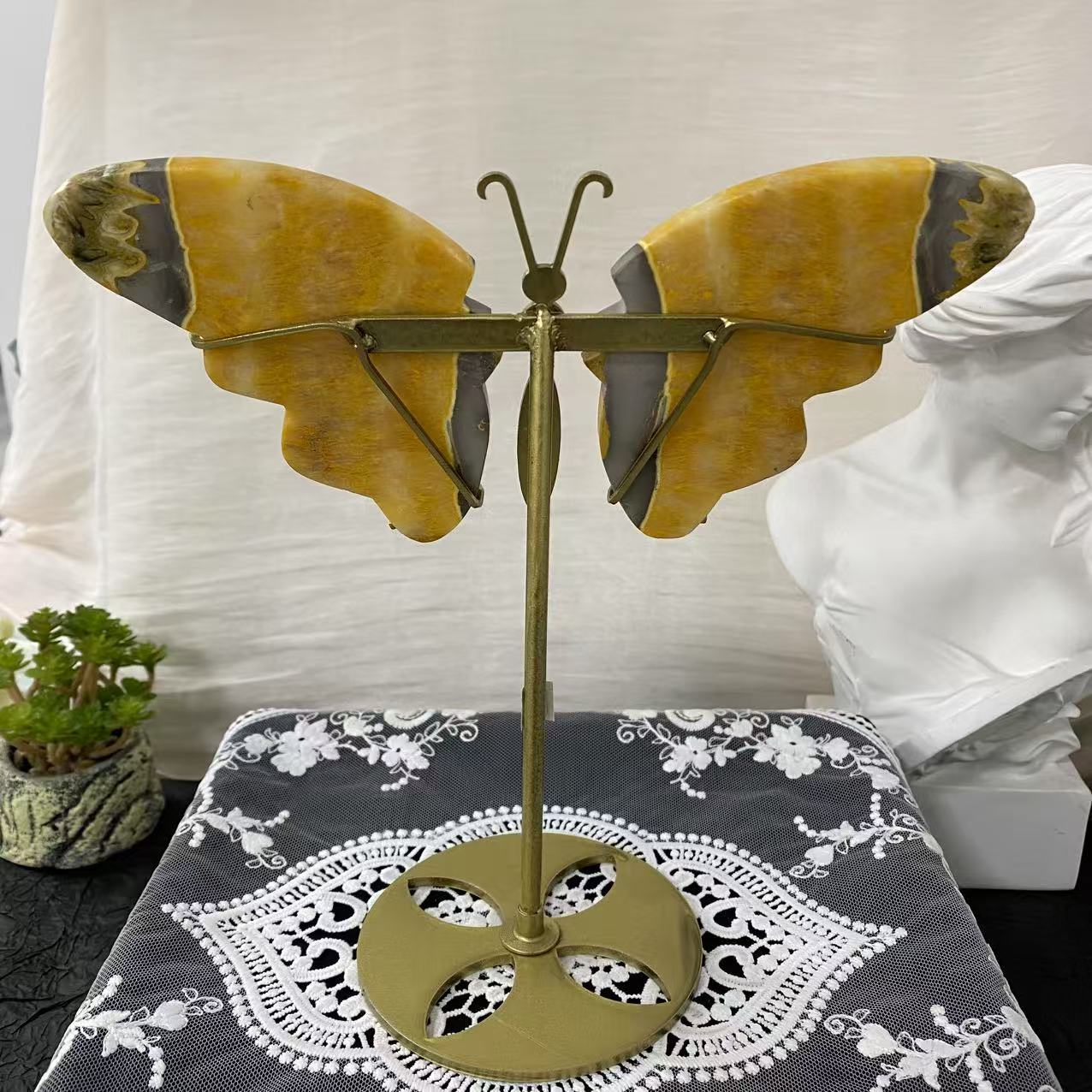 Bumble Bee Jasper Butterfly Wings