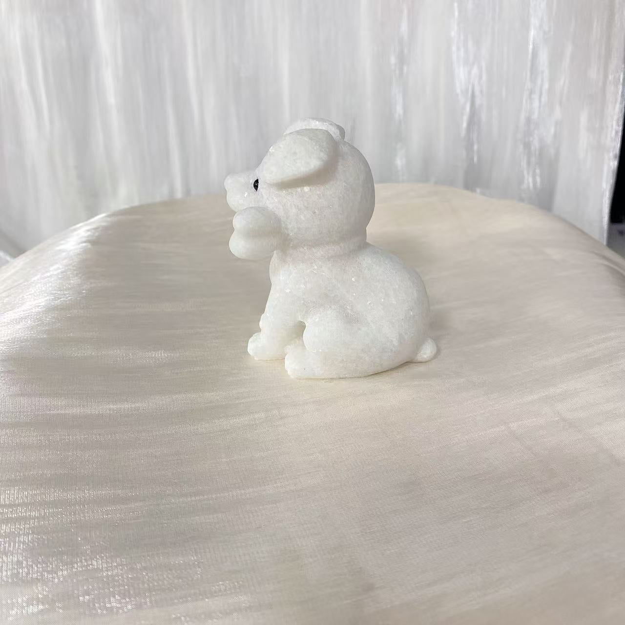 White Jade Dog Carving