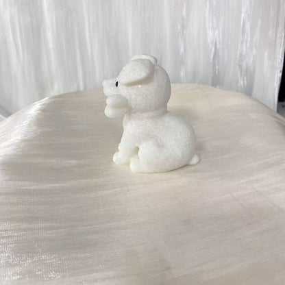 White Jade Dog Carving