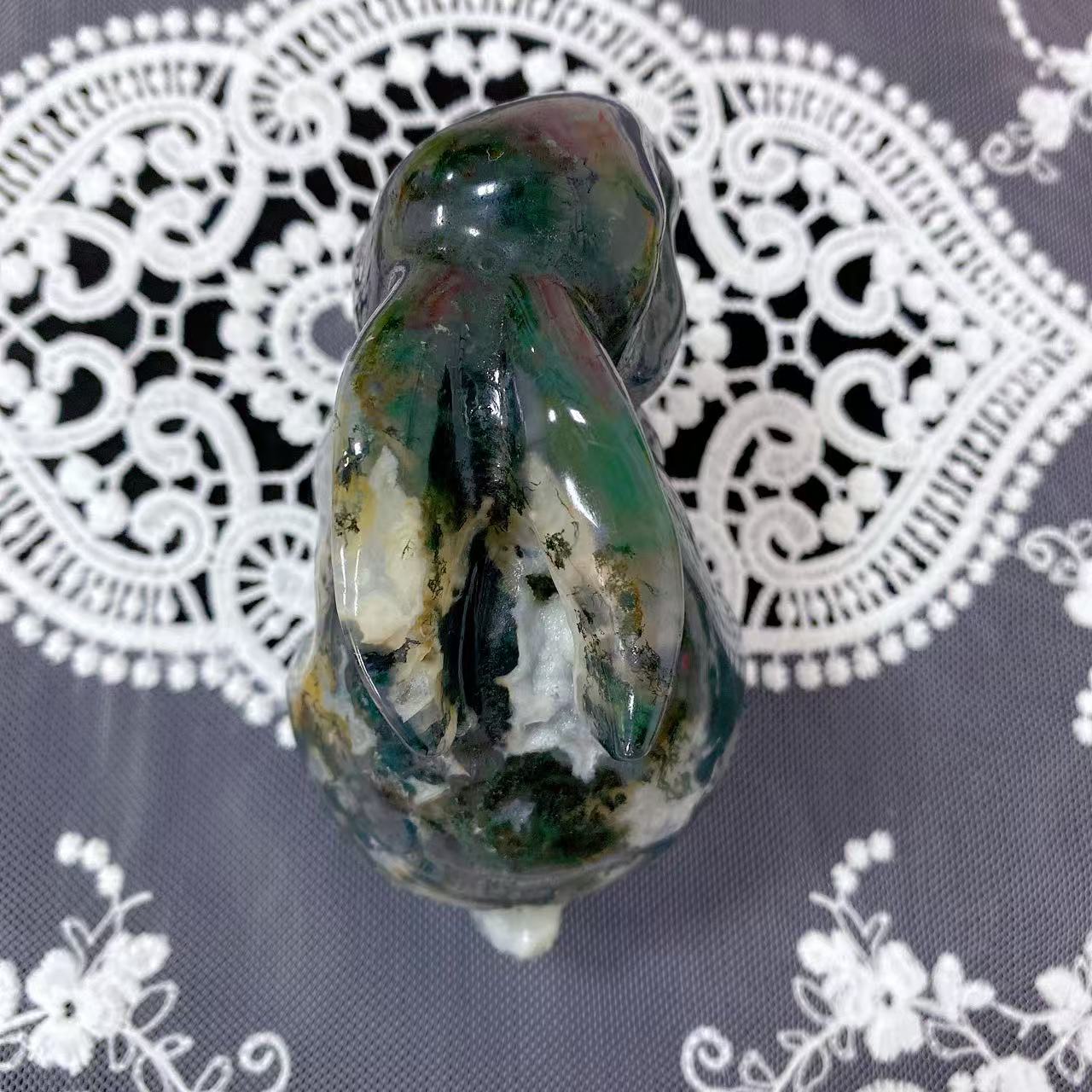 Moss Agate Rabbit