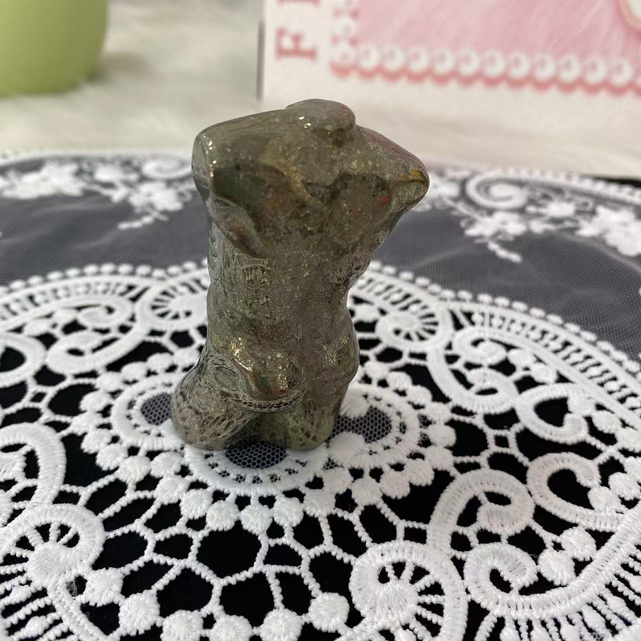 Pyrite Male Body Carving
