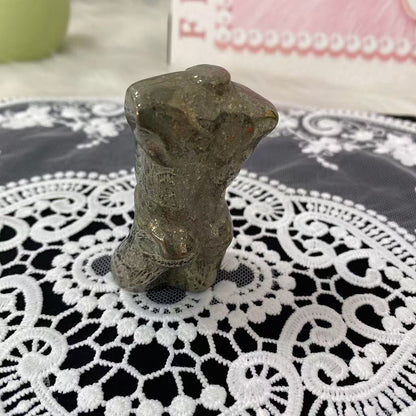 Pyrite Male Body Carving