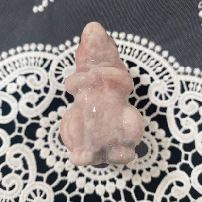 Pink Opal Mice Carving