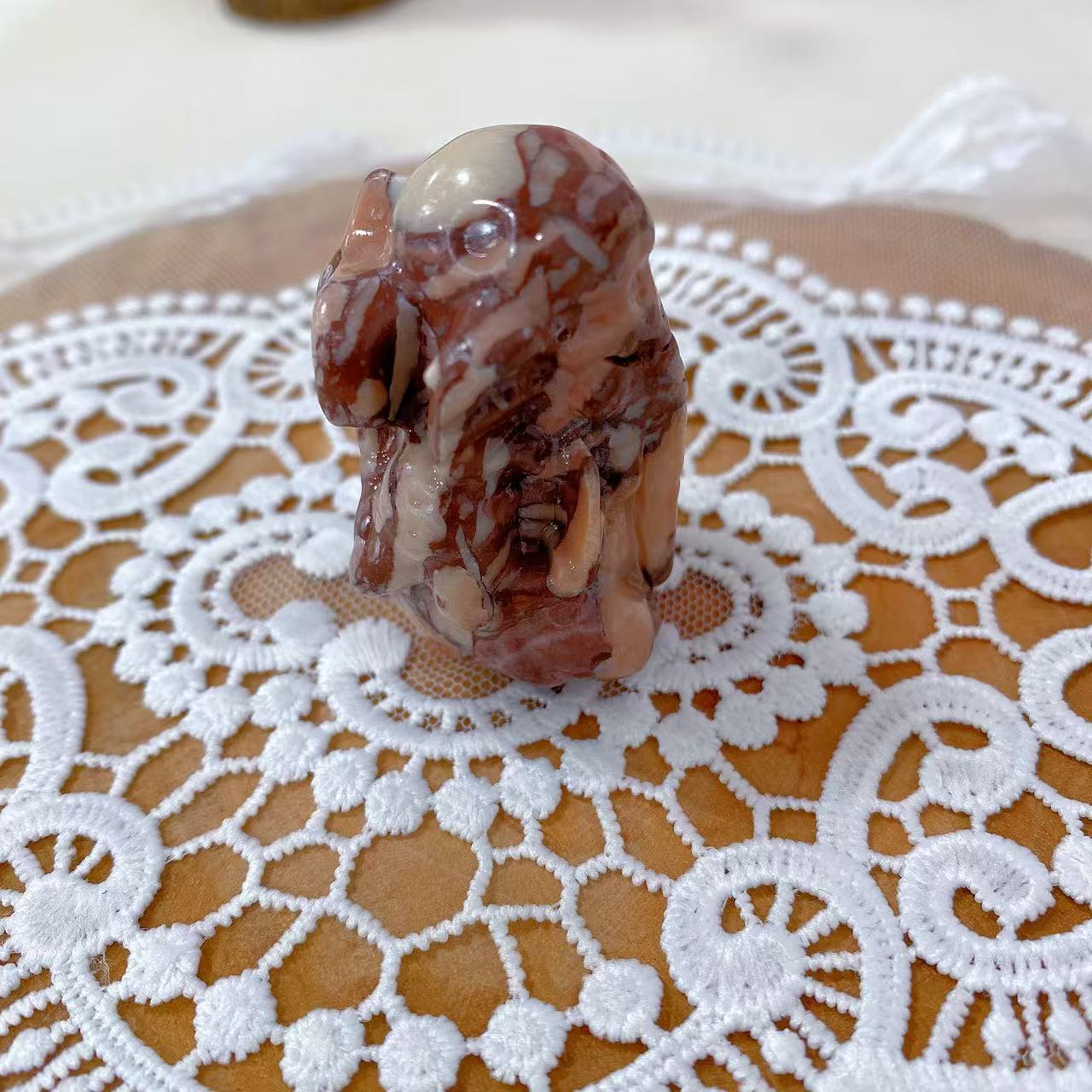 Purple Zebra Jasper Ganesha Carving