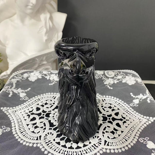 Ice Obsidian Eagle Head Carving