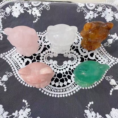 Crystal Cat Carving
