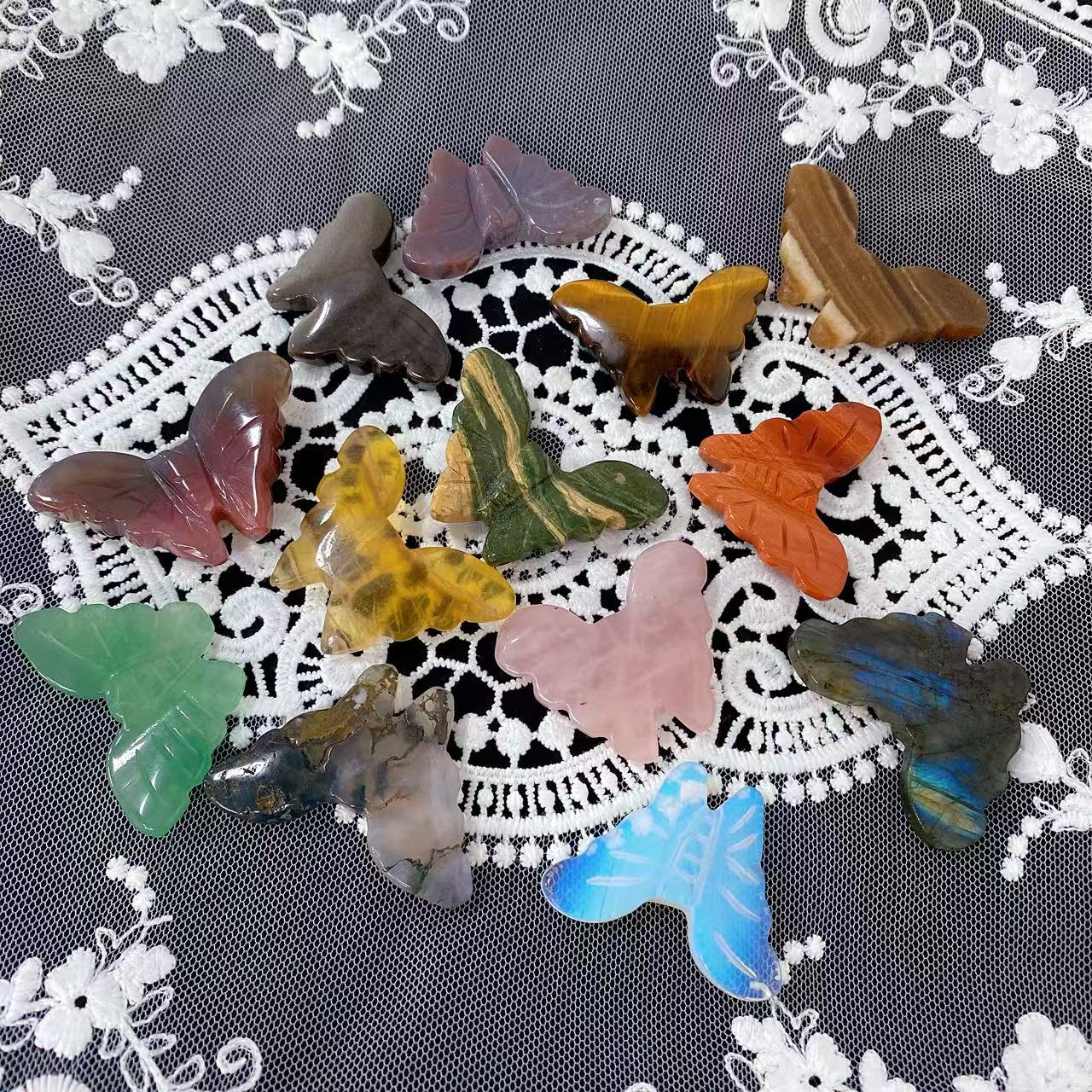 Crystal Butterfly Carving