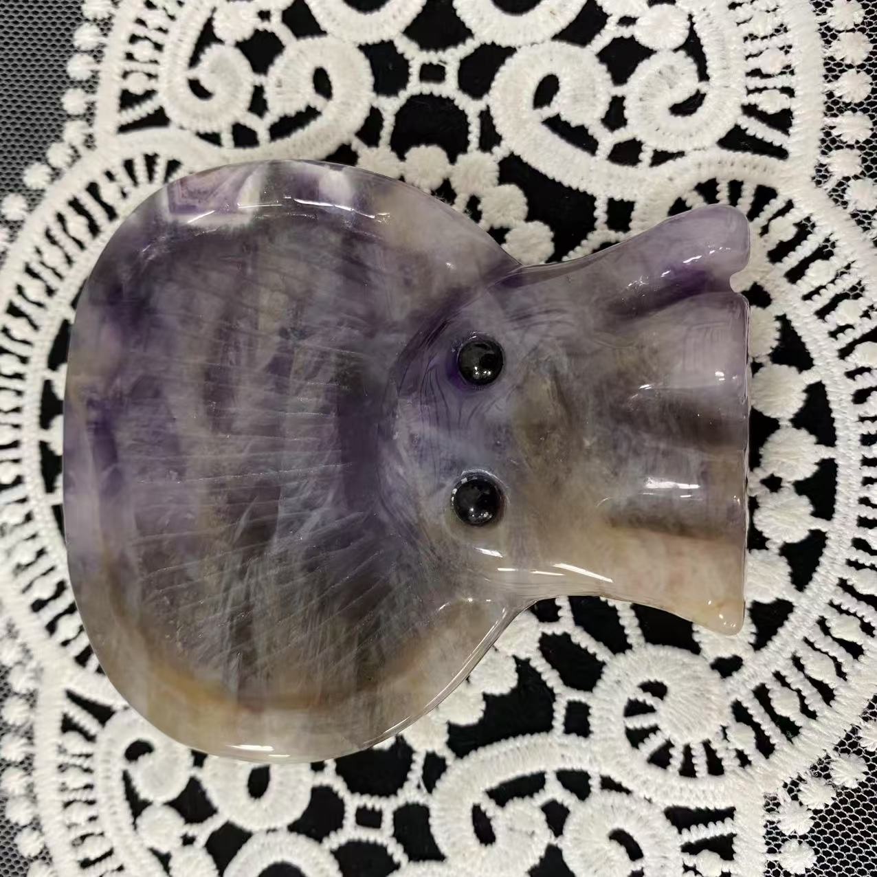 Amethyst Mushroom Spirit Carving