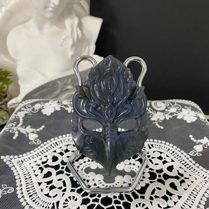 Labradorite Masquerade Mask Carving