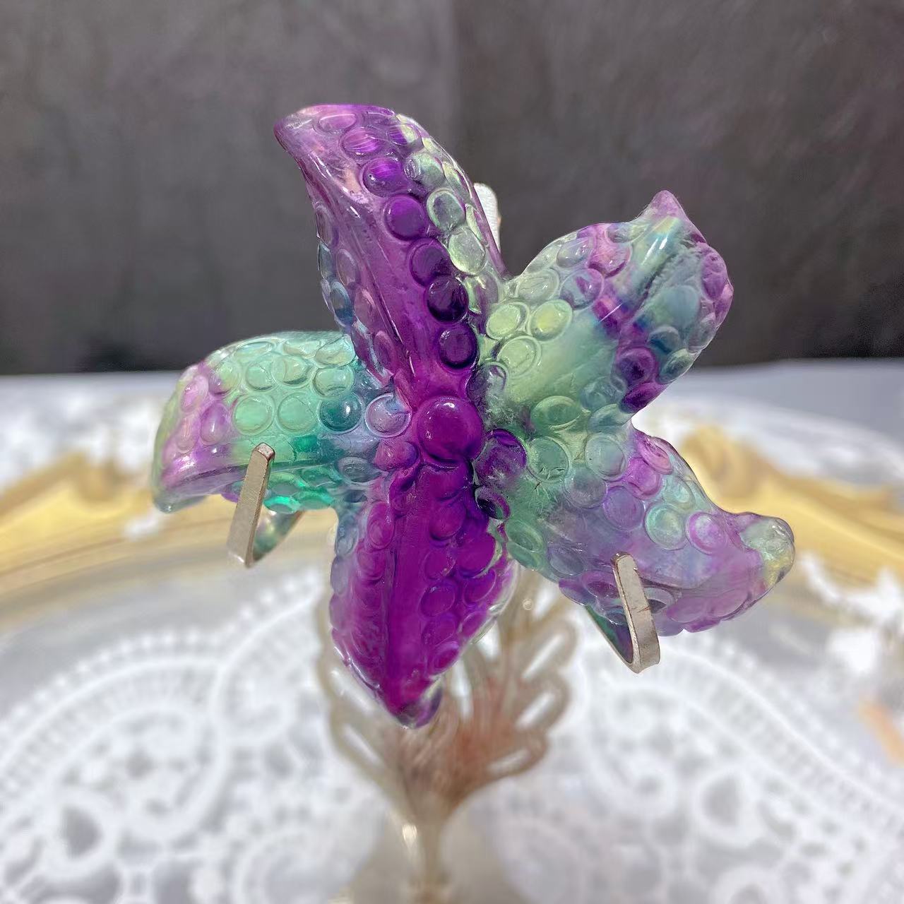 Fluorite Starfish Carving