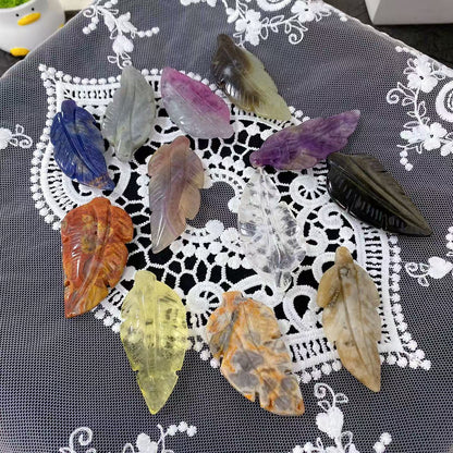 Crystal Leaf Carving
