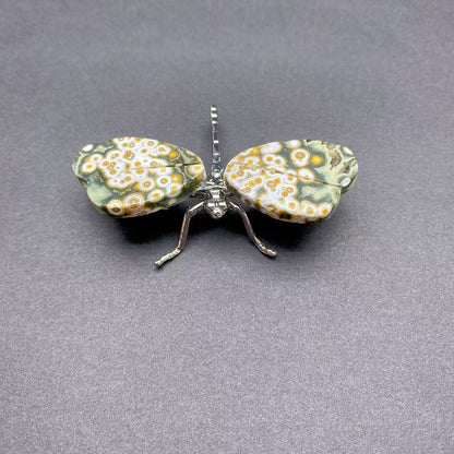 Ocean Jasper Dragonfly Carving