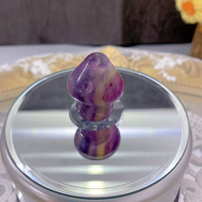 Fluorite Mushroom Carving