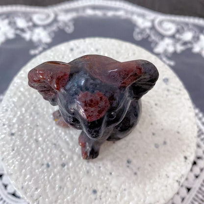Garnet Koala Carving