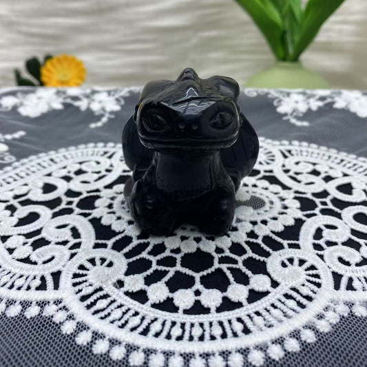 Obsidian Toothless Carving