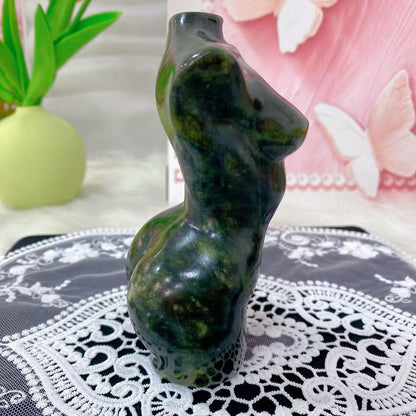 Serptentine Jade Female Figure