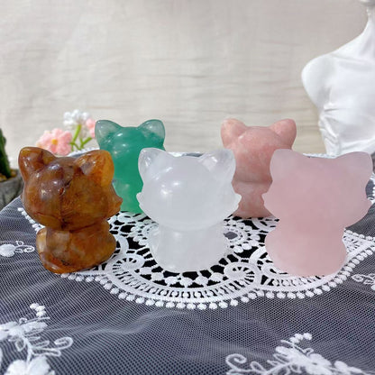 Crystal Cat Carving