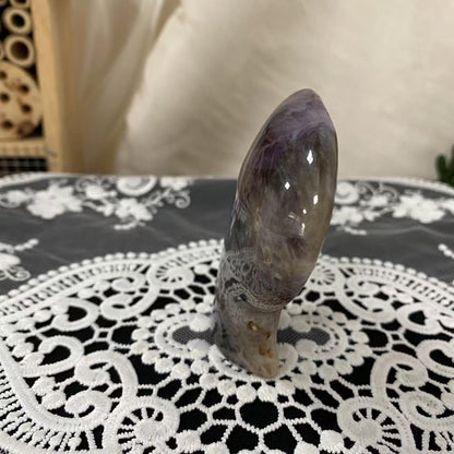 Amethyst Mushroom Spirit Carving