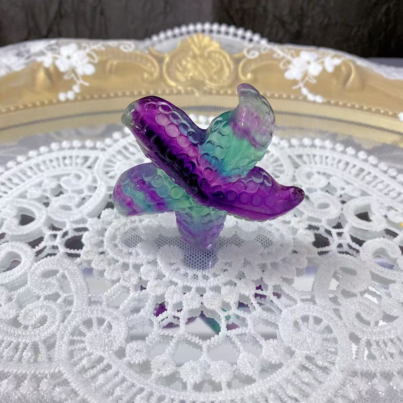 Fluorite Starfish Carving